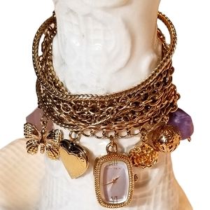 Betsey Johnson gold toned bracelet